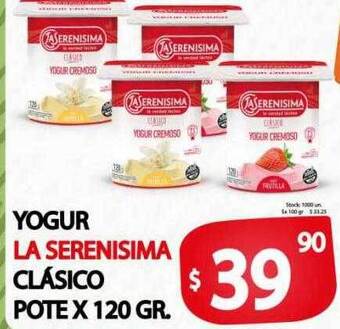 Supermercados Becerra Yogur La Serenisima Clasico oferta