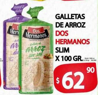 Supermercados Becerra Galletas De Arroz Dos Hermanos Slim oferta