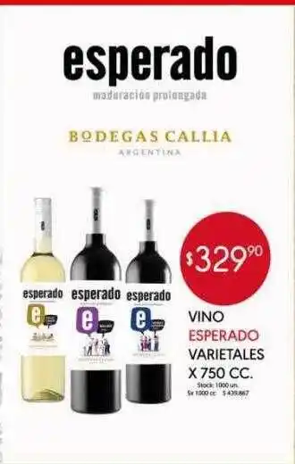 Supermercados Becerra Vino Esperado Varietales oferta