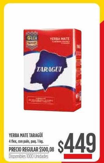 Supermercados Vea Yerba Mate Taragüi 4 Flex oferta