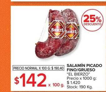 Carrefour Salamín Picado Fino-grueso oferta