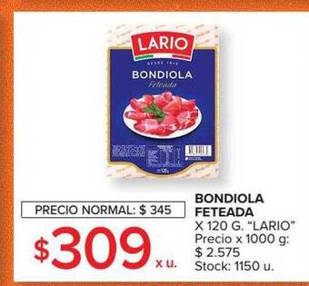 Carrefour Bondiola Feteada oferta