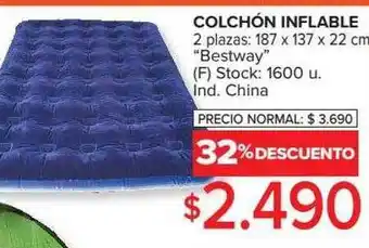 Carrefour Colchón Inflable 32% Descuento oferta