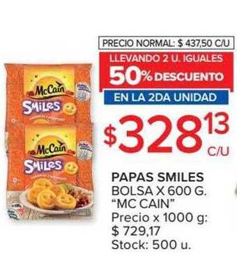 Carrefour Papas Smiles Bolsa oferta