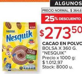 Carrefour Cacao En Polvo Bolsa oferta