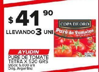 Carrefour Maxi Puré de tomate tetra x 520 grs oferta
