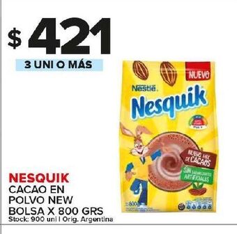 Carrefour Maxi Cacao en polvo nesquik oferta