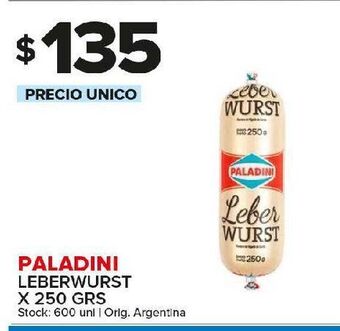 Carrefour Maxi Paladini leberwurst oferta