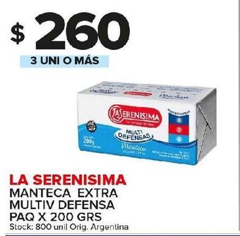 Carrefour Maxi Manteca la serenísima oferta