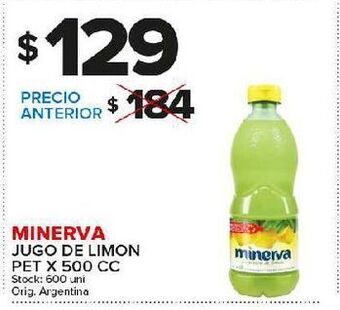 Carrefour Maxi Jugo de limon minerva oferta