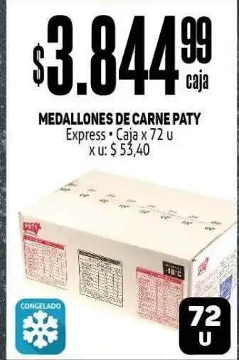 Makro Hamburguesas paty 72u oferta