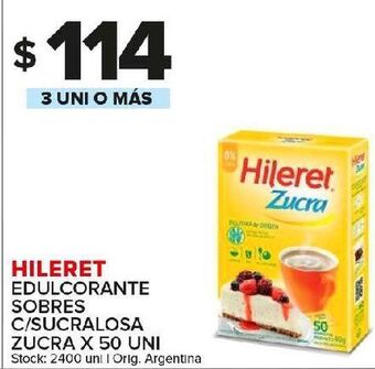 Carrefour Maxi Edulcorante hileret 50un oferta