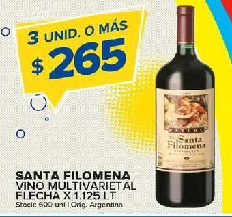 Carrefour Maxi Vino santa filomena 1.125lt oferta