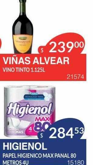 Masivos Higienol Papel Higienico Max Panal oferta