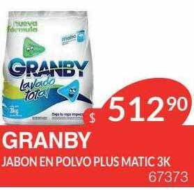 Masivos Granby Jabon En Polvo Plus Matic oferta