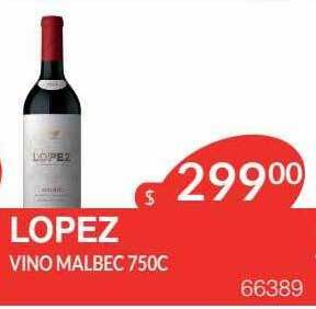 Masivos Lopez Vino Malbec oferta