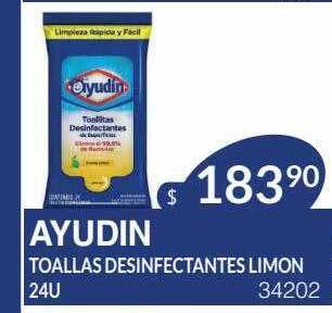 Masivos Ayudin Toallas Desinfectantes Limon oferta