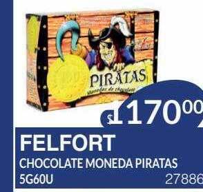 Masivos Felfort Chocolate Moneda Piratas oferta