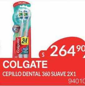 Masivos Colgate Cepillo Dental 360 Suave 2x1 oferta