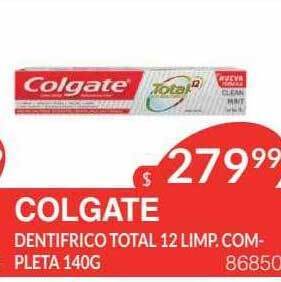 Masivos Colgate Dentifrico Total 12 Limp. Completa oferta
