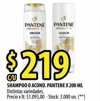 Punto Mayorista Shampoo o acond pantene 200ml oferta
