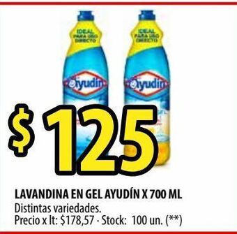 Punto Mayorista Lavandina en gel ayudin 700ml oferta