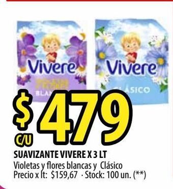 Punto Mayorista Suavizante vivere 3l oferta