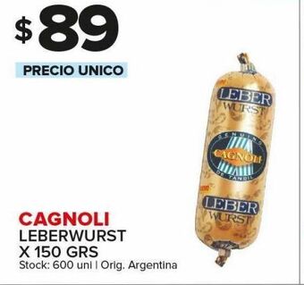 Carrefour Maxi Leberwurst cagnoli oferta