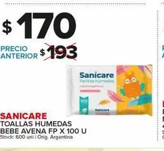 Carrefour Maxi Toallas humedas sanicare oferta