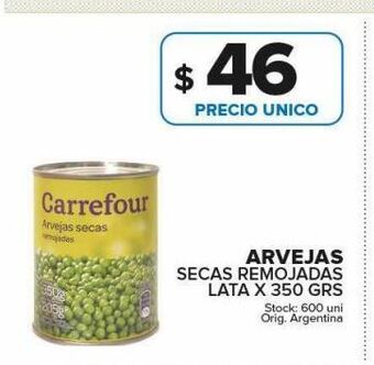 Carrefour Maxi Arvejas secas remojadas oferta