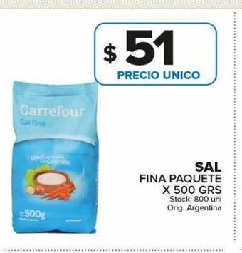 Sal fina paquete carrefour