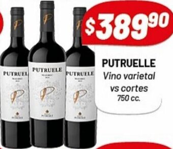 Almacor Putruelle Vino Varietal Vs Cortes 750 cc. oferta