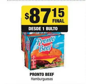 Maxi Ofertas Pronto Beef Hamburguesas oferta
