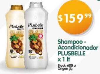 Supermercados Buenos Días Plusbelle Shampoo - Acondicionador x 1 lt oferta