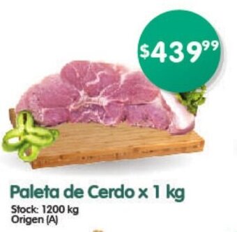 Supermercados Buenos Días Paleta de Cerdo x 1 kg oferta