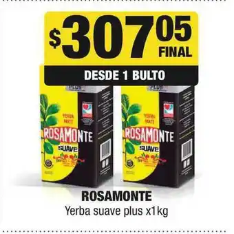 Maxi Ofertas Rosamonte Yerba Suave Plus x 1kg oferta