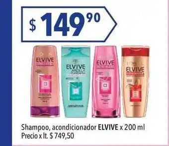 Shampoo Acondicionador Elvive x 200ml