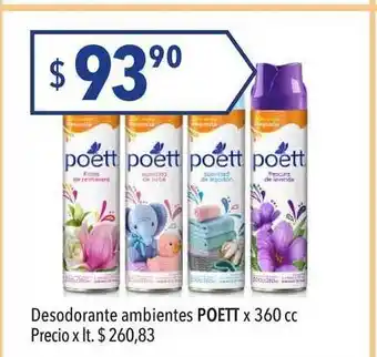 Poett Desodorante Ambientes x 360cc