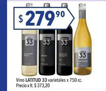 Hergo Latitud Vino 33 x 750cc oferta