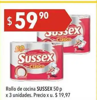 Hergo Sussex Rollo De Cocina 50 P X 3 Unidades. oferta