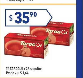 Hergo Té Taragui X 25 Saquitos oferta
