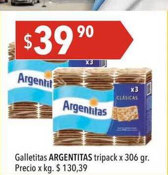 Hergo Argentitas Galletitas Tripack X 306gr. oferta