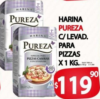 Supermercados Caracol Pureza Harina C/Levad. Para Pizzas x 1 Kg. oferta