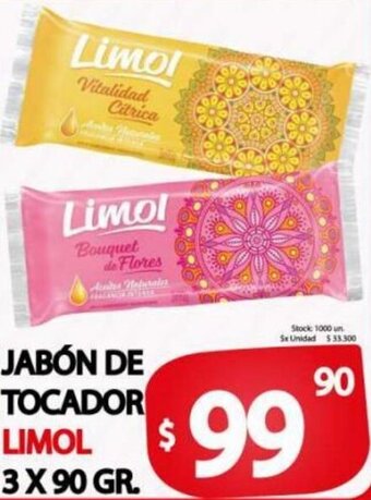 Supermercados Caracol Limol Jabón de Tocador 3 x 90 gr. oferta