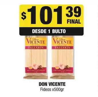Maxi Ofertas Don Vicente Fideos x 500g oferta