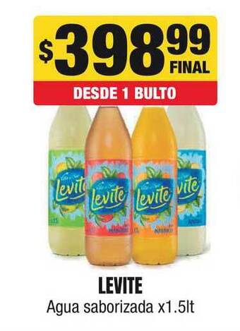 Maxi Ofertas Levite Agua Saborizada x 1.5lt oferta