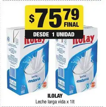 Maxi Ofertas Ilolay Leche Larga Vida x 1lt oferta