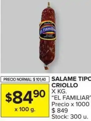 Carrefour Market Salame Tipo Criollo oferta