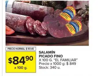 Carrefour Market Salamín Picado Fino x100g oferta