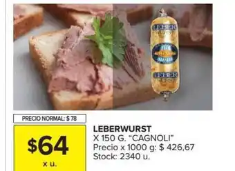 Carrefour Market Leberwurst x 150g oferta